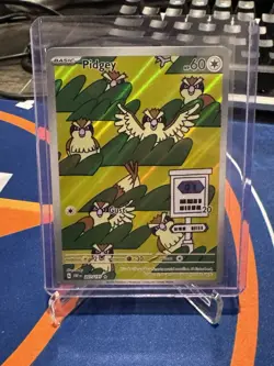 Pokemon TCG Pidgey SV03: Obsidian Flames 207/197 Holo Illustration Rare - Image 1