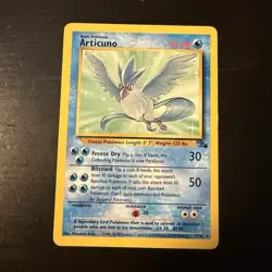 Pokemon TCG Articuno Fossil 17/62 Non-Holo Rare Unlimited 1999 WOTC - Image 1