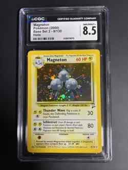 2000 POKEMON BASE SET 2 - HOLO #9/130 MAGNETON CGC 8.5 NM/MINT+ - Image 1