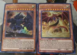 Obelisk the Tormentor & Slifer the Sky Dragon Movie Egyptian Gods Ultra YUGIOH - Image 1