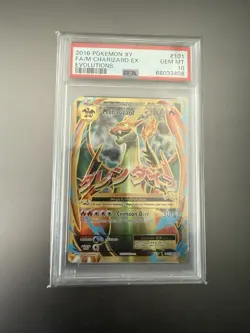 Pokemon Card PSA 10 Charizard Ex Evolutions Full Art XY 2016 101/108 - Image 1