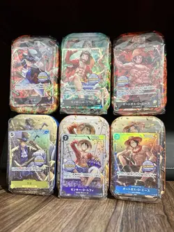 One Piece TCG SEA Exclusive Mini Tin Vol.1 – 3 Brothers Championship Promo Set - Image 1