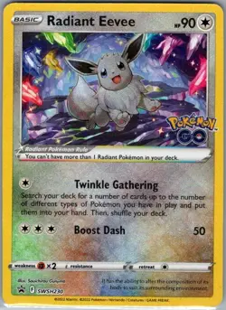 Radiant Eevee SWSH230 SWSH: Sword & Shield Promo Cards - Pokemon Card - NM - Image 1