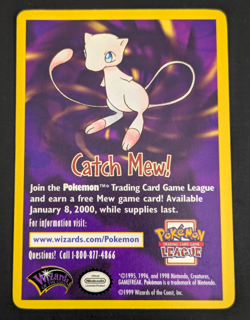 Mew #8 Vintage Pokemon Card Black Star Promo Rare - LP - W/ AD Card - Image 4