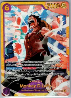 Monkey.D.Luffy EB02-061 SEC English Anime 25th Collection - One Piece Card - NM - Image 1