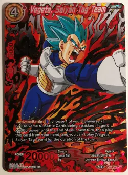 Vegeta, Saiyan Tag Team DPR Foil: Dragon Ball Super Card - Image 1