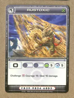 CHAOTIC 2007 Rustoxic, ATTACK. 1st. Edition GAME CARD # 117 / 232 - Image 2