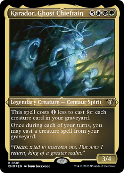 Magic MTG - Karador, Ghost Chieftain - MINT/NMINT - EN - FOIL - Image 1