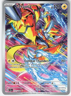 Pokemon Zeraora 151/142 Illustration Rare Stellar Crown Pokemon Near Mint - Image 1