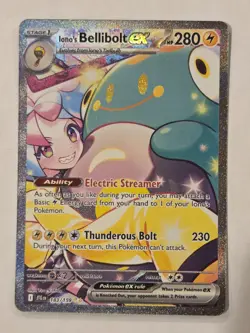 Pokemon TCG Iono's Bellibolt EX Journey Together Ultra Rare Holo 183/159 SIR - Image 1