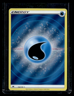 2023 WATER ENERGY - 154/159 POKEMON CROWN ZENITH SWORD & SHIELD FULL ART CARD NM - Image 1