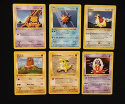 1st Edition Base Set Shadowless Lot Of 6 Pokemon 1999 WOTC - Image 1