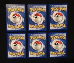 1st Edition Base Set Shadowless Lot Of 6 Pokemon 1999 WOTC - Image 5