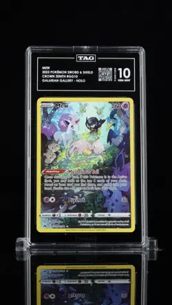 2023 Pokemon Mew Gg10/gg70 Crown Zenith Galarian Gallery Tag 10 - Image 1