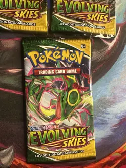 3x Pokemon Evolving Skies Opened Pack Arts Set - Image 4