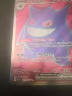 Pokemon TCG: Temporal Forces (193/162): Gengar EX Full Art Ultra Rare (NM) - Image 5