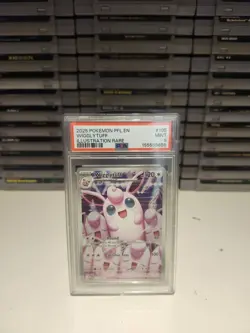 2025 Pokemon Phantasmal Flames Wigglytuff #105 Illustration Rare PSA GRADED 9⭐⭐ - Image 3