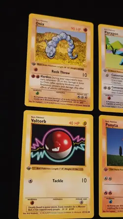 1st Edition Base Set Shadowless Lot Of 6 Pokemon 1999 WOTC - Image 2