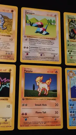 1st Edition Base Set Shadowless Lot Of 6 Pokemon 1999 WOTC - Image 3