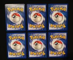 1st Edition Base Set Shadowless Lot Of 6 Pokemon 1999 WOTC - Image 5