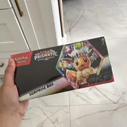 Pokemon Scarlet & Violet Prismatic Evolutions Surprise Box Promo Booster Eevee - Image 1