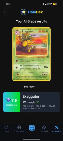 Wizards of the Coast Pokemon TCG Exeggutor 35/64 Jungle Unlimited Rare - Image 3