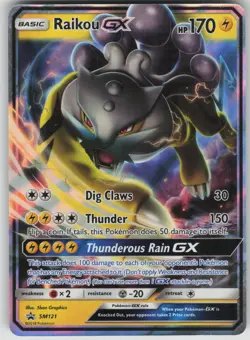 Pokemon TCG Raikou GX Promo SM Promos SM121 - Image 1