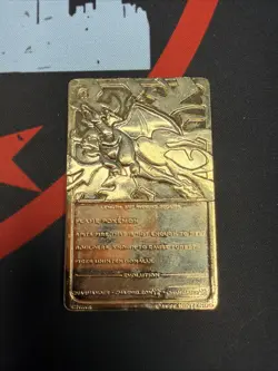 Pokemon Charizard 23K Gold Plated Playing bar 1999 - Image 2