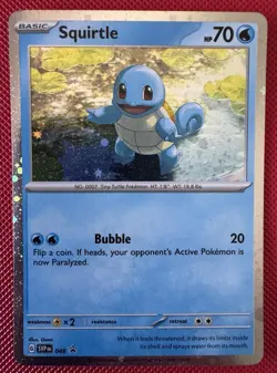 Squirtle - SV Promo 048 (Cosmos Holo) - Pokemon TCG - NM 🌀 Double SWIRL - Image 2