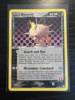 Pokemon Rocket's Meowth 46/109 Team Rocket Returns - Image 1