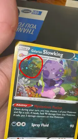 Galarian Slowking (Cosmos Holo) 098/198 Promo Pokemon NM 2X HD SWIRL 🌀 - Image 1