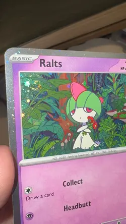 Ralts (Cosmos Holo) 058/132 PROMO Pokemon NM 2X SWIRLS - Image 1