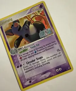 Vintage Rare 2006 Grumpig 20/100 EX Crystal Guardians Reverse Holo Pokemon Card - Image 2