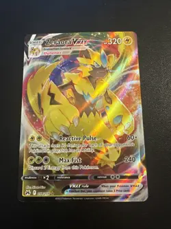 Pokemon TCG Crown Zenith Zeraora VMAX Holo Ultra Rare Card 054/159 - Image 1