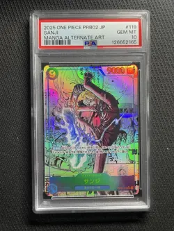 [PSA10] mc08 One Piece Card Sanji Comickomipara Psa10 - Image 1