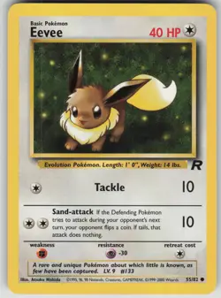 Pokemon TCG Eevee Common Team Rocket 55/82 - Image 1
