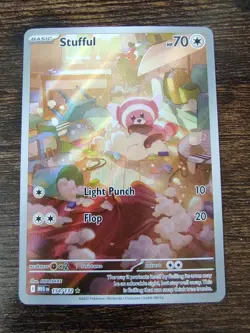 Stufful 154/132 Pokemon Mega Evolution Illustration Rare IR - Image 1