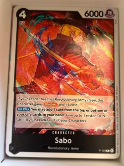 P-105 Sabo (Store Tournament 2025 Vol. 4) English P One Piece TCG Card Game - Image 1