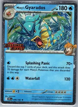 Misty's Gyarados (Prerelease) 049/182 - Pokemon Card - NM - Image 1