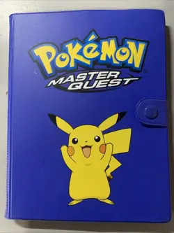 Pokemon Master Quest Binder w/ Vintage WOTC Era Cards - Base Set, Jungle, Fossil - Image 1