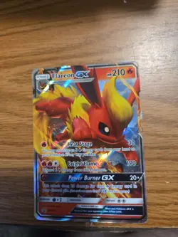 Pokemon TCG Flareon GX Holo Black Star Promo Card SM171 - Image 1