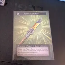 Spear of Destiny CURIO Beta - Sorcery: Contested Realm Ultra Rare Artifact - Image 1