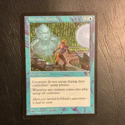Wizards of the Coast Intruder Alarm Blue Enchantment Rare Stronghold 1998 - Image 1