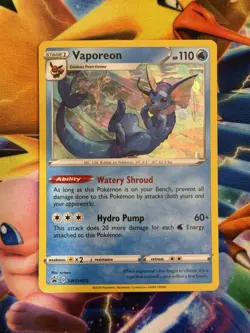 Pokemon Card Vaporeon Promo SWSH: Sword & Shield Promo Cards SWSH072 NM - Image 1