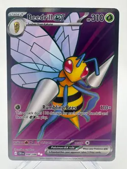 Pokemon TCG Beedrill EX 98/86 Chaos Rising Ultra Rare Holo Card - Image 1