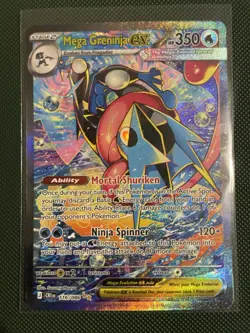 Mega Greninja EX 116/086 Secret Rare Full Art Holo EX Pokemon TCG - Image 1