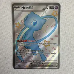 Pokemon Mew ex Full Art Shiny Ultra Rare Holo SV Paldean Fates 216/091 EN - Image 1