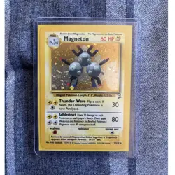 Pokemon TCG Base Set 2 Magneton 009/130 Holo English 1999 *SWIRL* MINT CONDITION - Image 1