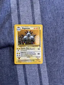 Pokemon TCG Base Set 2 Magneton 009/130 Holo English 1999 *SWIRL* MINT CONDITION - Image 2