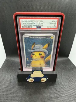 2023 Pokemon Pikachu Grey Felt Hat #085 GEM MT PSA 10 Van Gogh w/ Red Case - Image 1